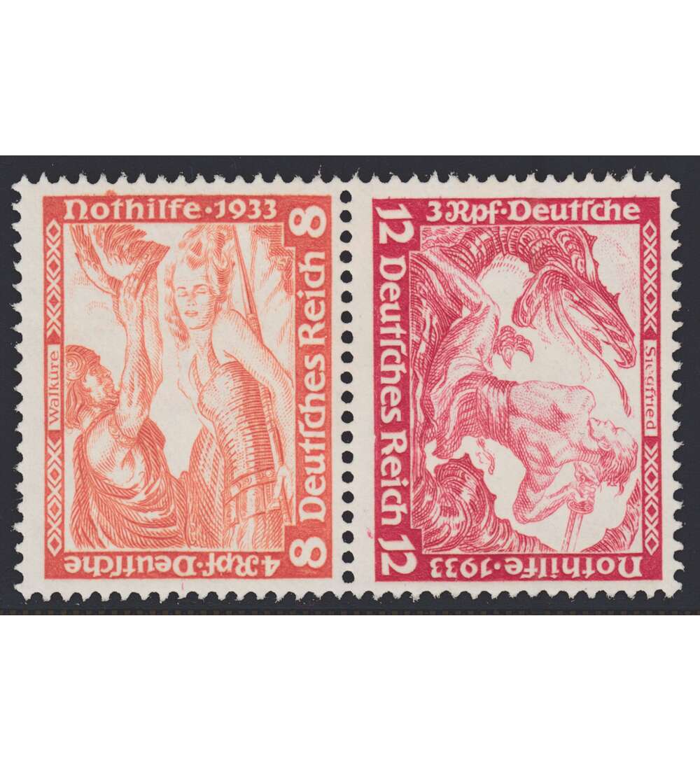 Deutsches Reich Zusammendruck SK20 postfrisch Nothilfe 1933 Wagner (8+12)