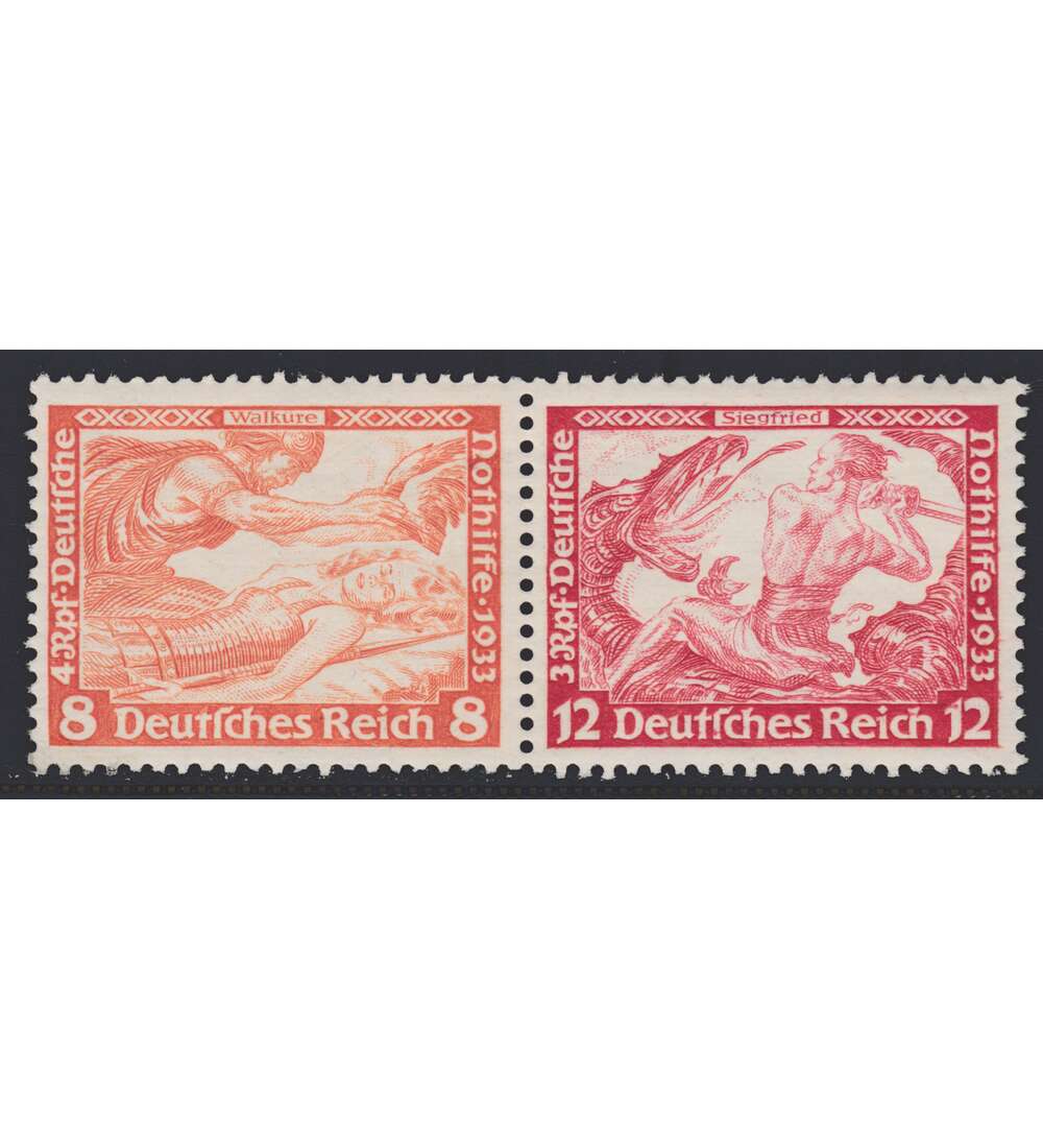 Deutsches Reich Zusammendruck W57 postfrisch Nothilfe 1933 Wagner (8+12)