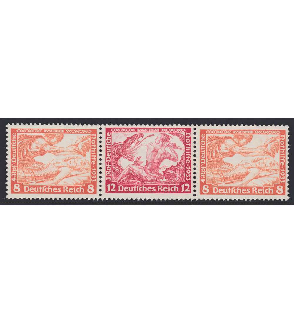 Deutsches Reich Zusammendruck W58 postfrisch Nothilfe 1933 Wagner (8+12+8)