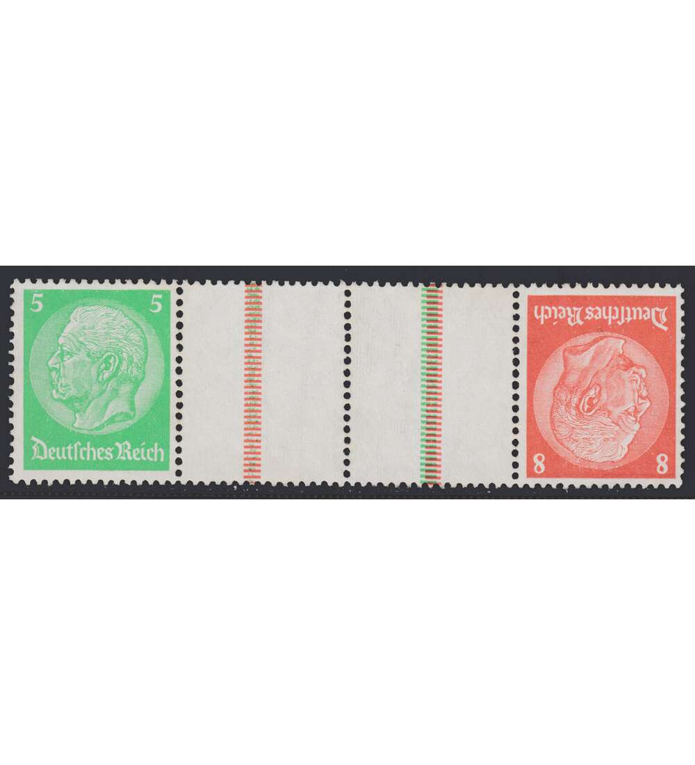 Deutsches Reich Zusammendruck KZ21.2 postfrisch Hindenburg 1934/1936 (5+Z+Z+8)