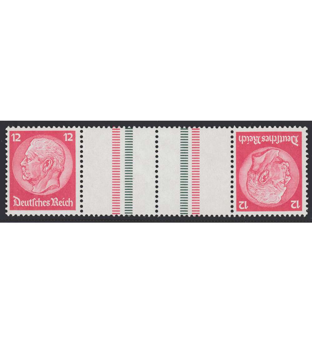 Deutsches Reich Zusammendruck KZ23.1 postfrisch Hindenburg 1934/36 (12+Z+Z+12)