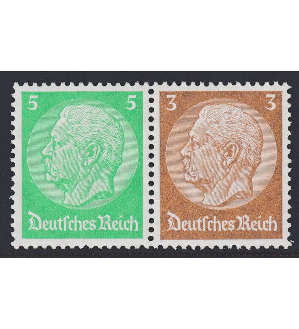 Deutsches Reich Zusammendruck W60 postfrisch Hindenburg 1934/1936 (5+3)