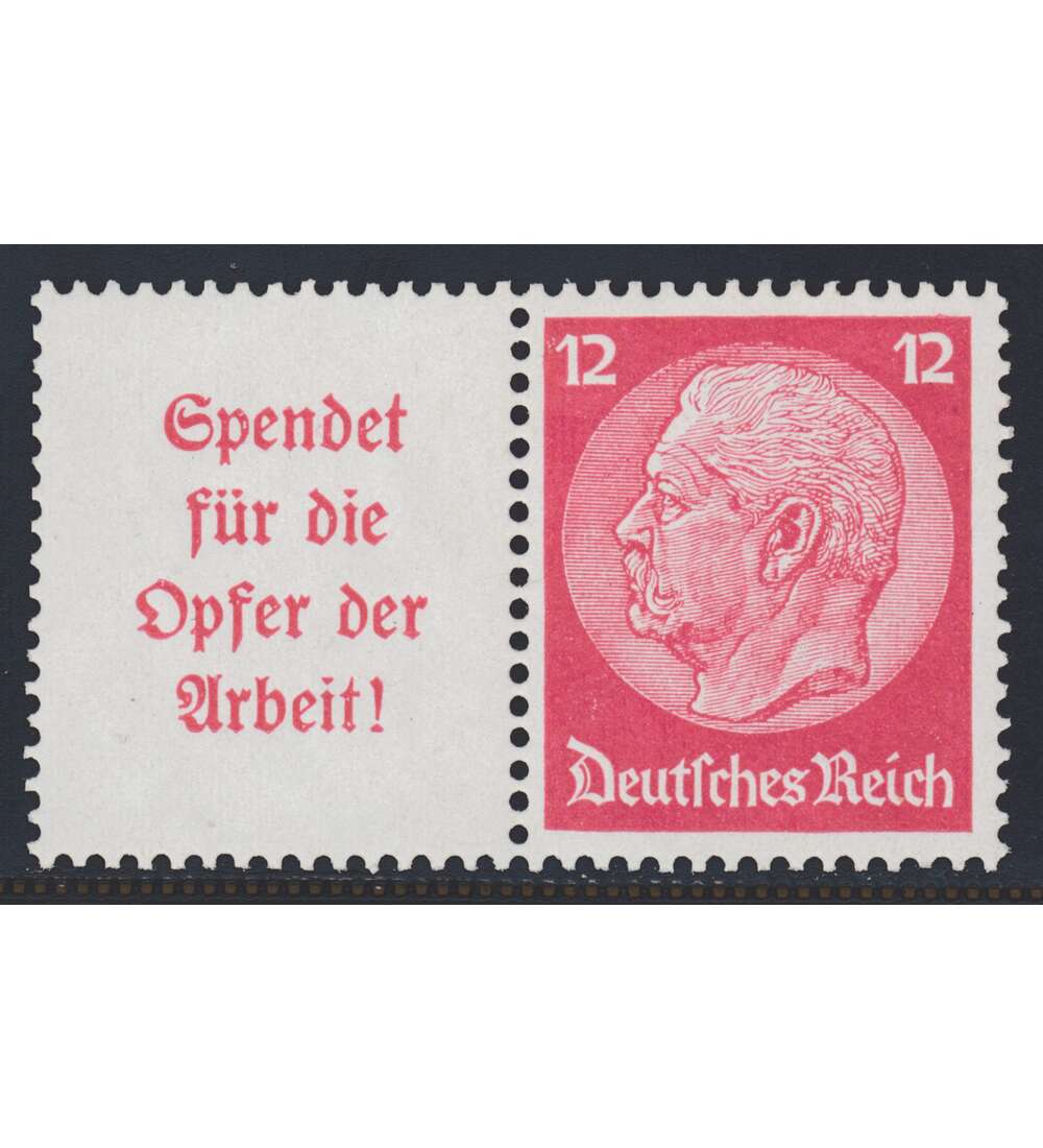 Deutsches Reich Zusammendruck W61 postfrisch Hindenburg 1934/1936 (A5+12)