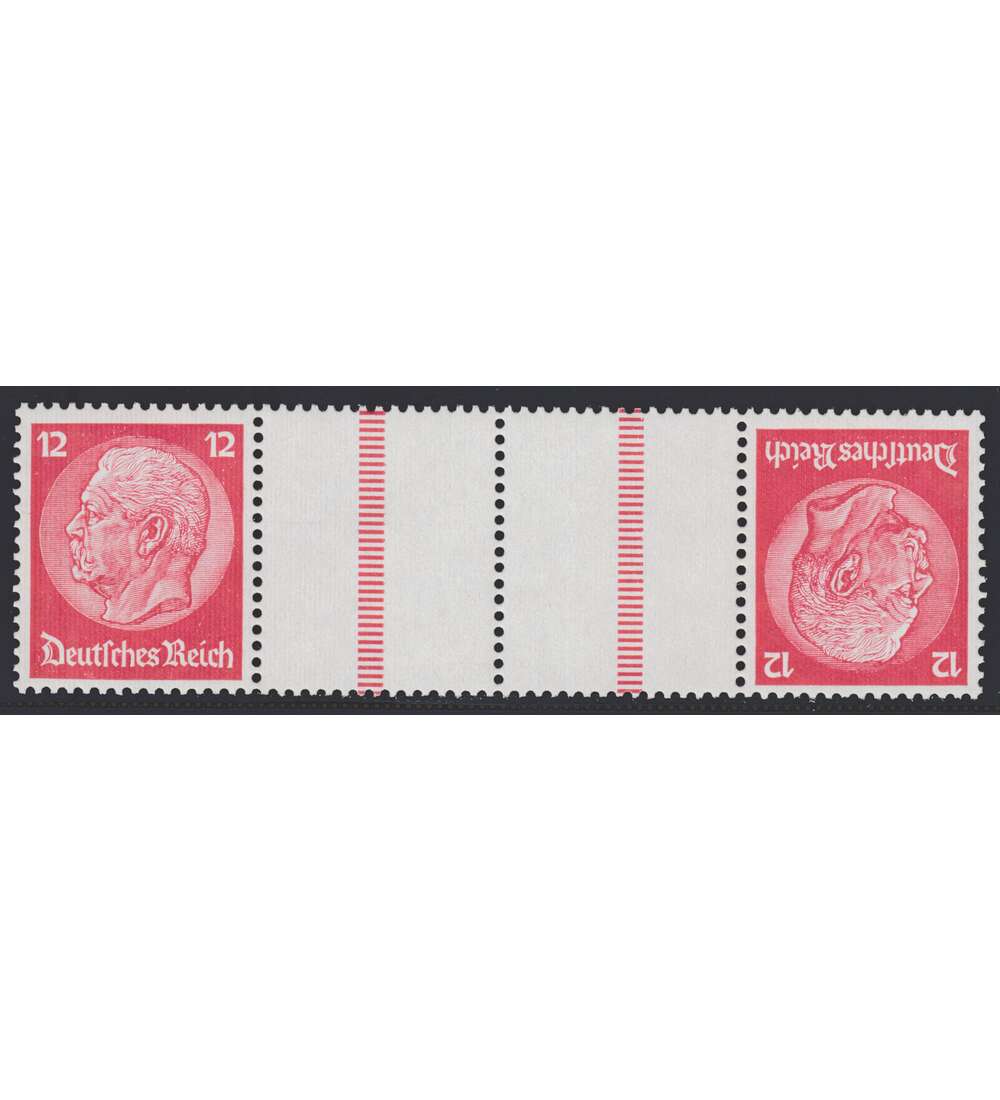 Deutsches Reich Zusammendruck KZ23.2 postfrisch Hindenburg 1934/36 (12+Z+Z+12)
