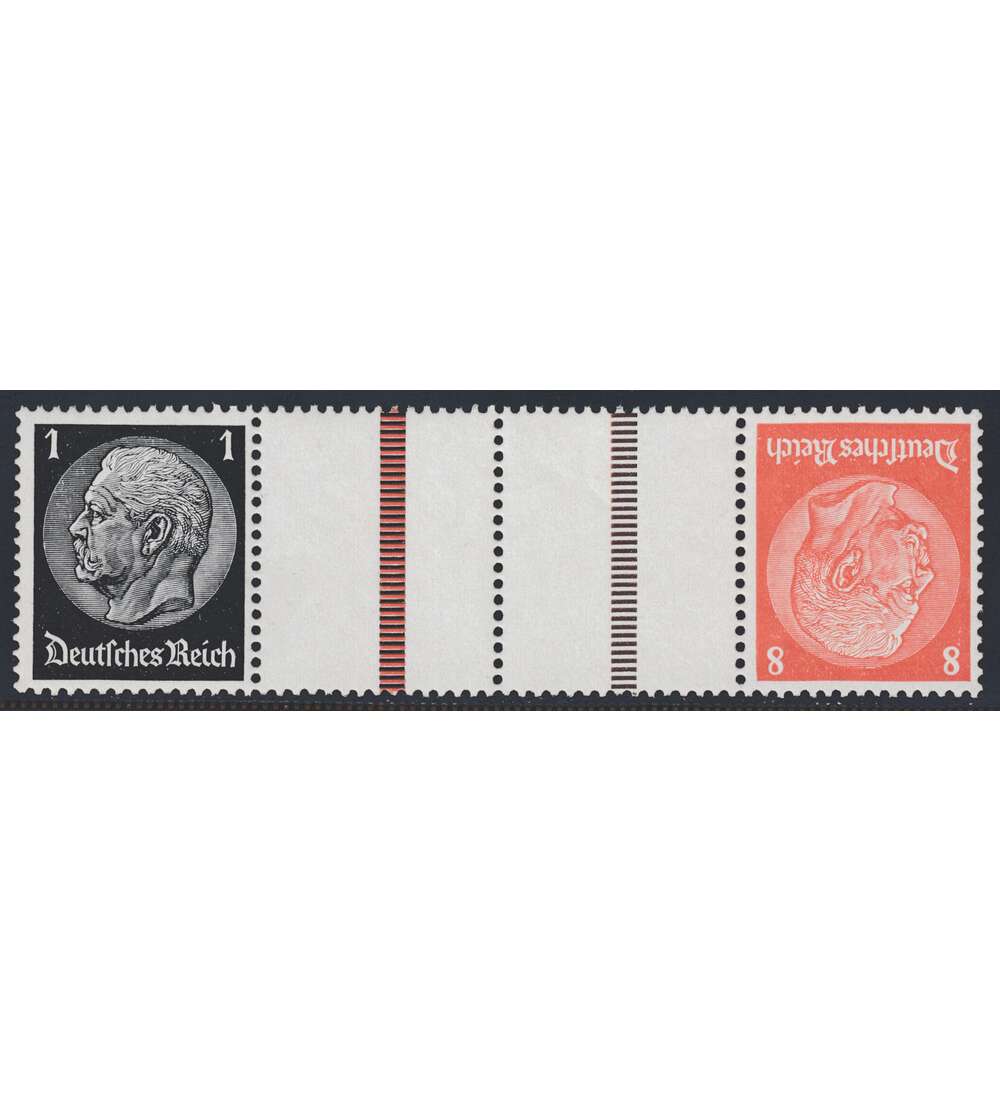 Deutsches Reich Zusammendruck KZ24 postfrisch Hindenburg 1934/1936 (1+Z+Z+8)