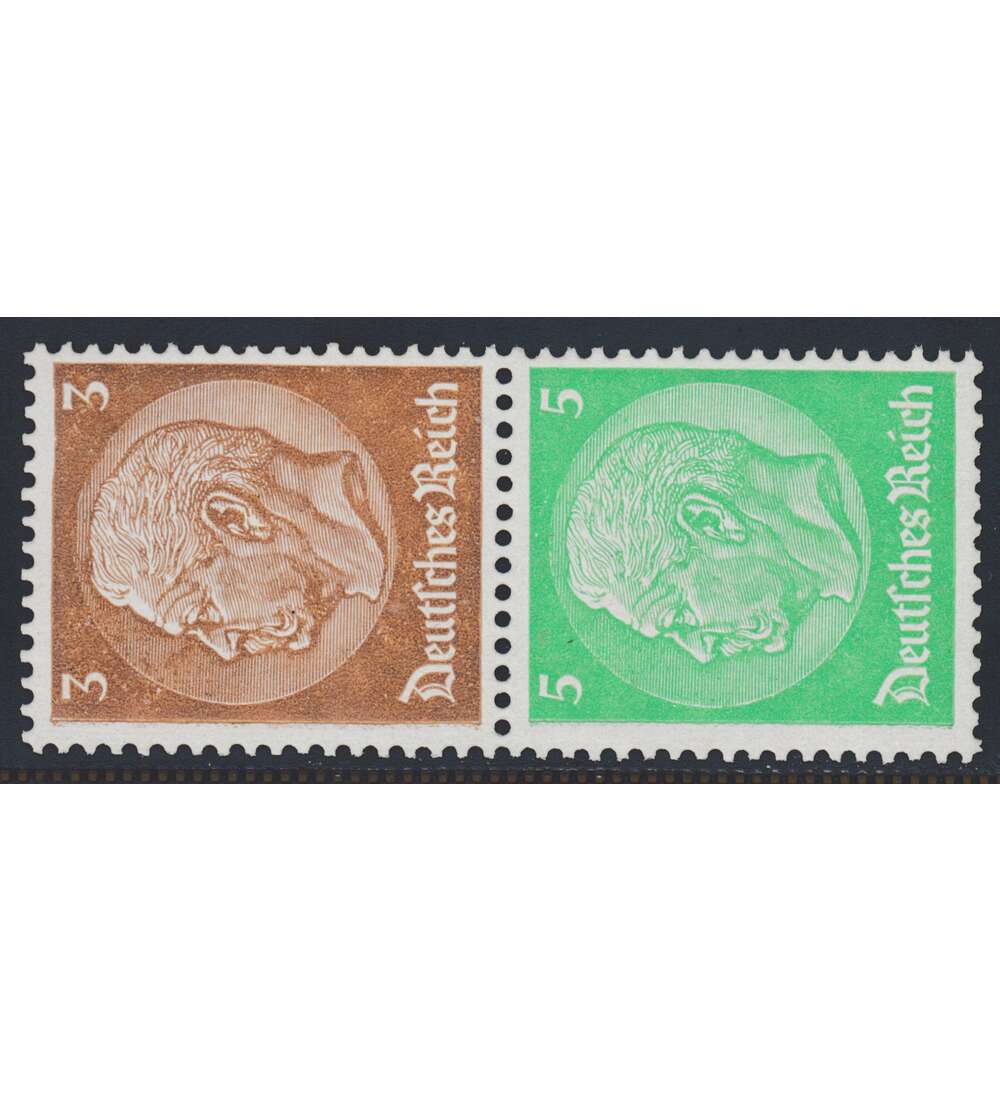 Deutsches Reich Zusammendruck S127 postfrisch Hindenburg 1934/1936 (3+5)