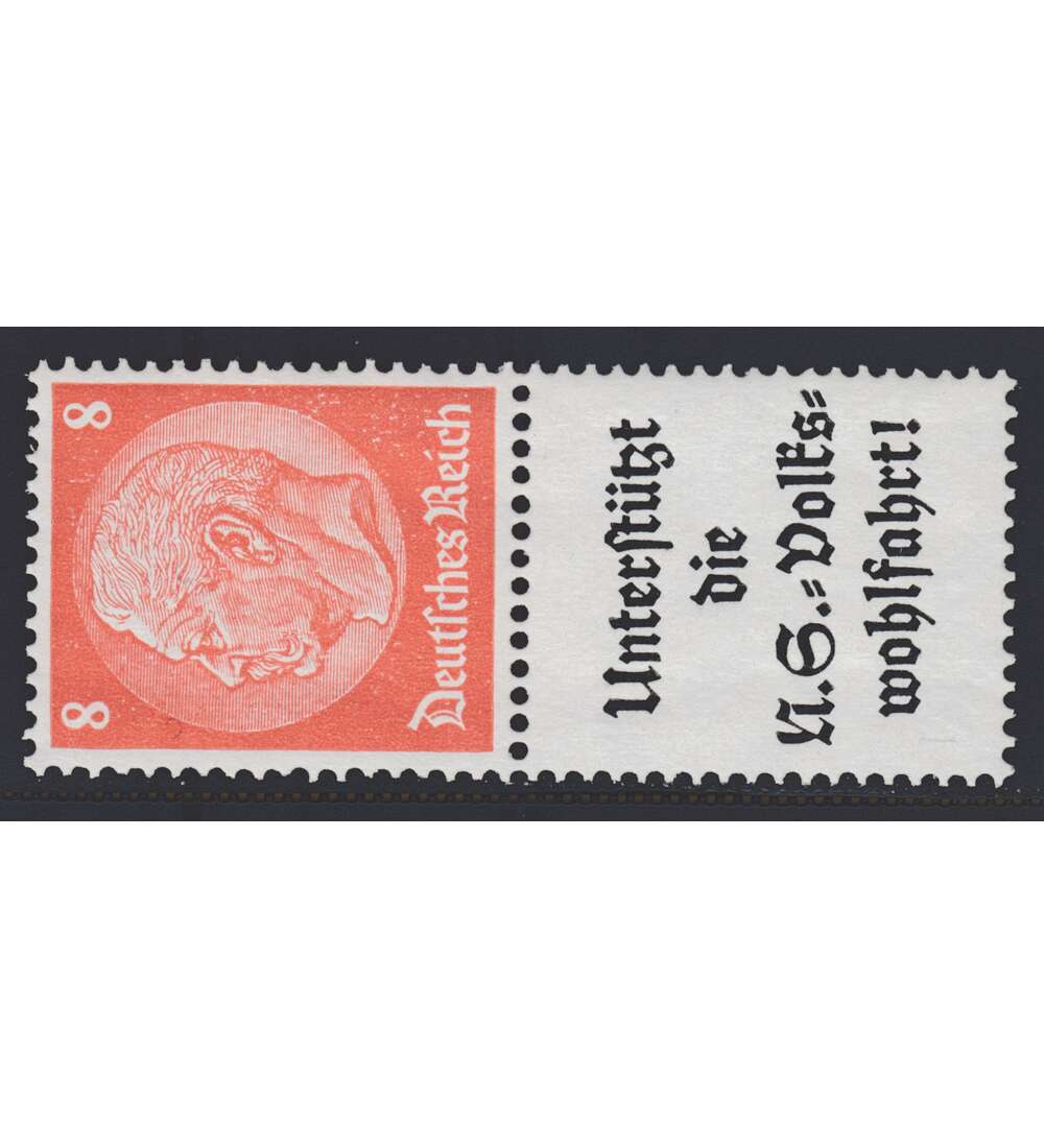 Deutsches Reich Zusammendruck S133 postfrisch Hindenburg 1934 (8+A8.1)
