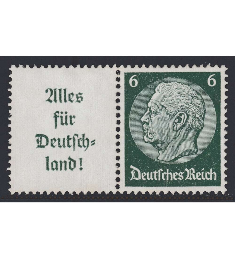 Deutsches Reich Zusammendruck W66 postfrisch Hindenburg 1934 (A9+6)