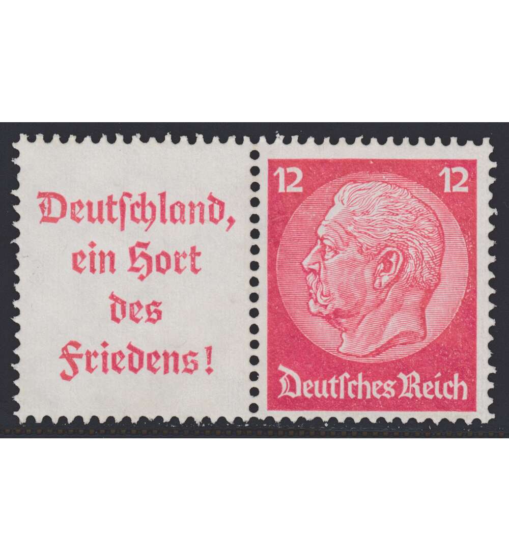 Deutsches Reich Zusammendruck W67 postfrisch Hindenburg 1934 (A10+12)