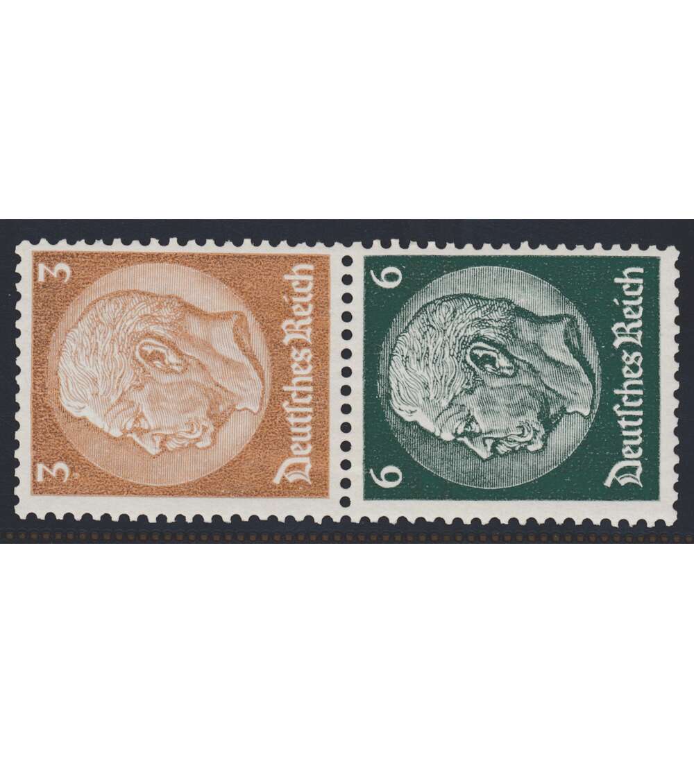 Deutsches Reich Zusammendruck S151 postfrisch Hindenburg 1937 (3+6)