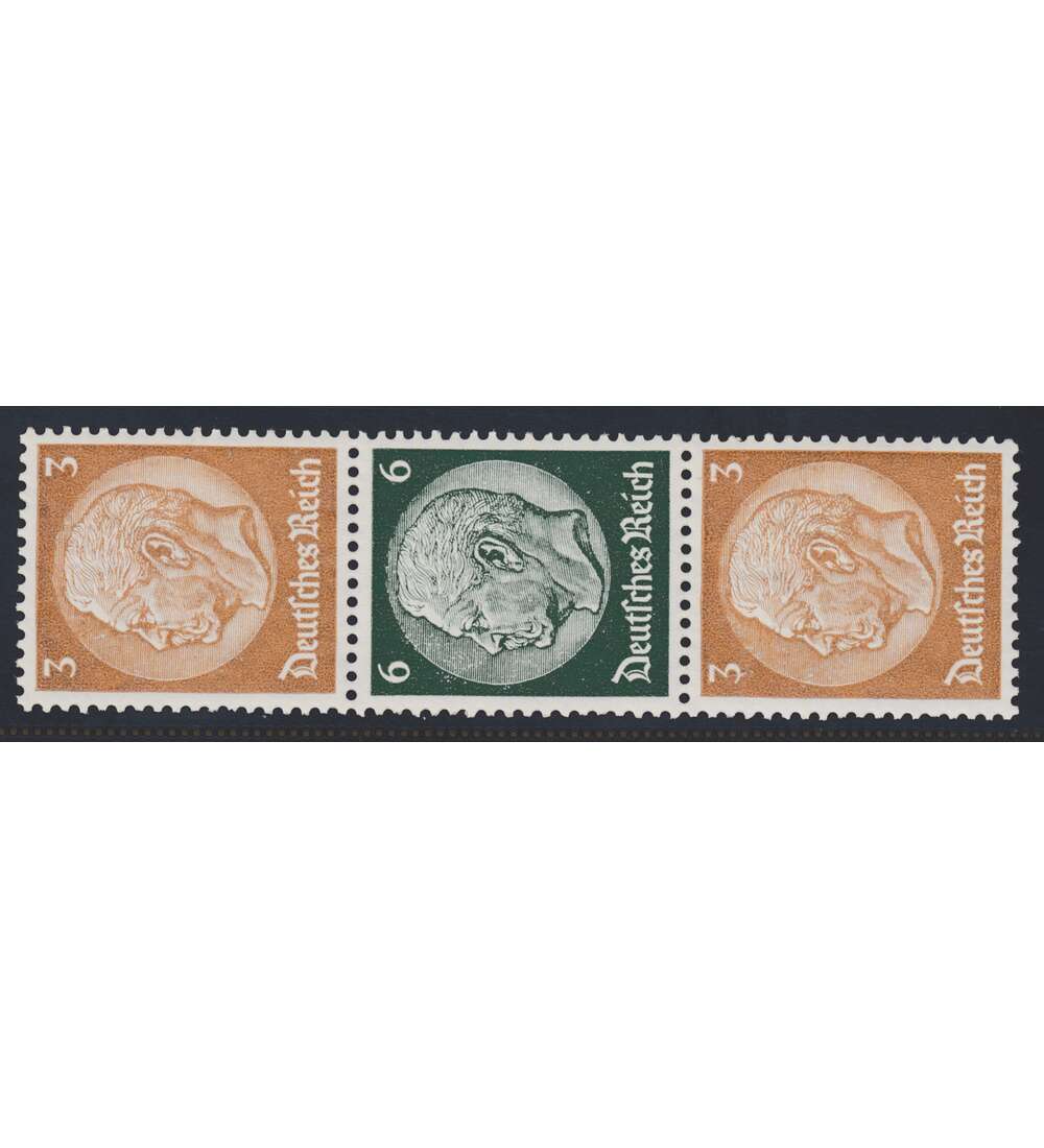 Deutsches Reich Zusammendruck S152 postfrisch Hindenburg 1937 (3+6+3)