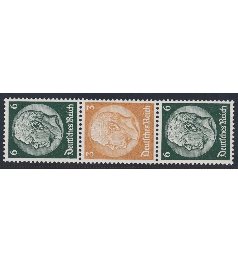 Deutsches Reich Zusammendruck S154 postfrisch Hindenburg 1937 (6+3+6)