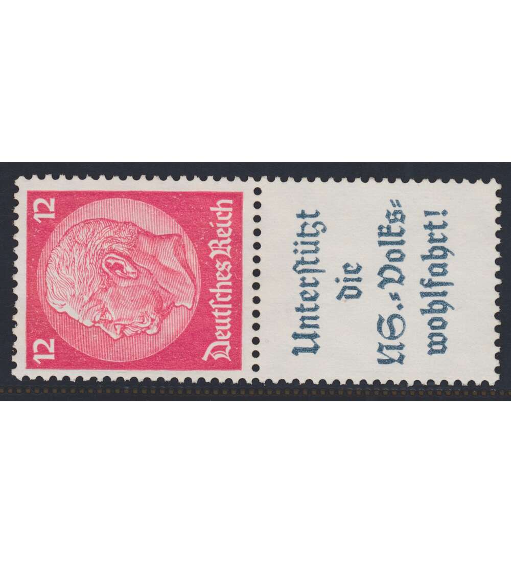 Deutsches Reich Zusammendruck S157 postfrisch Hindenburg 1937 (12+A8.2)