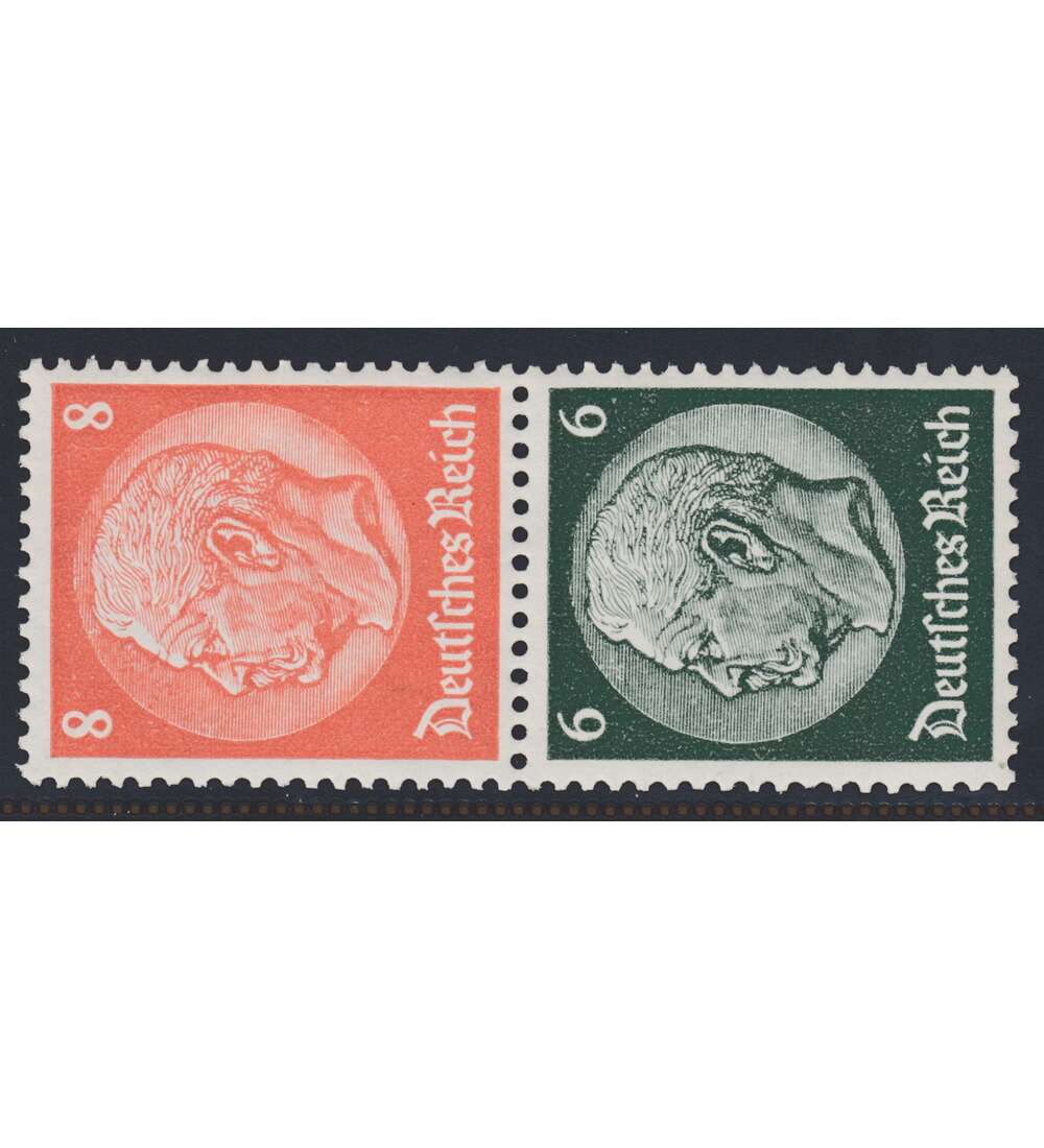 Deutsches Reich Zusammendruck S161 postfrisch Hindenburg 1937 (8+6)