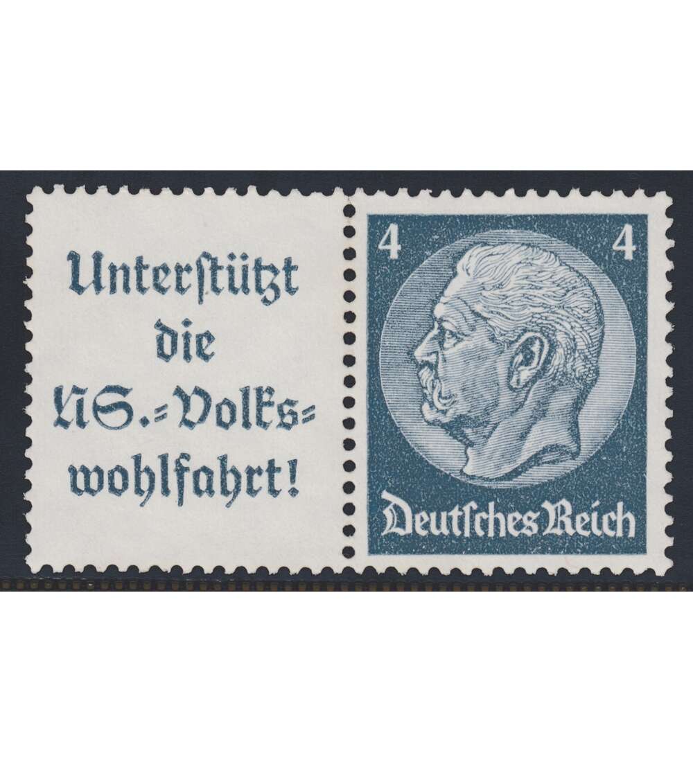 Deutsches Reich Zusammendruck W68 postfrisch Hindenburg 1937 (A8.2+4)