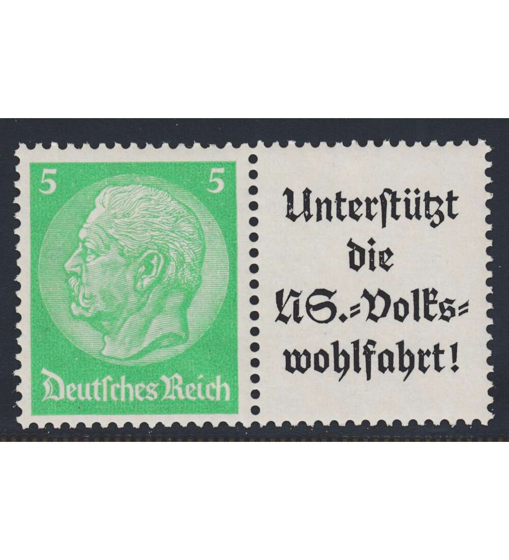 Deutsches Reich Zusammendruck W73 postfrisch Hindenburg EHG 1 (5+A8.3)