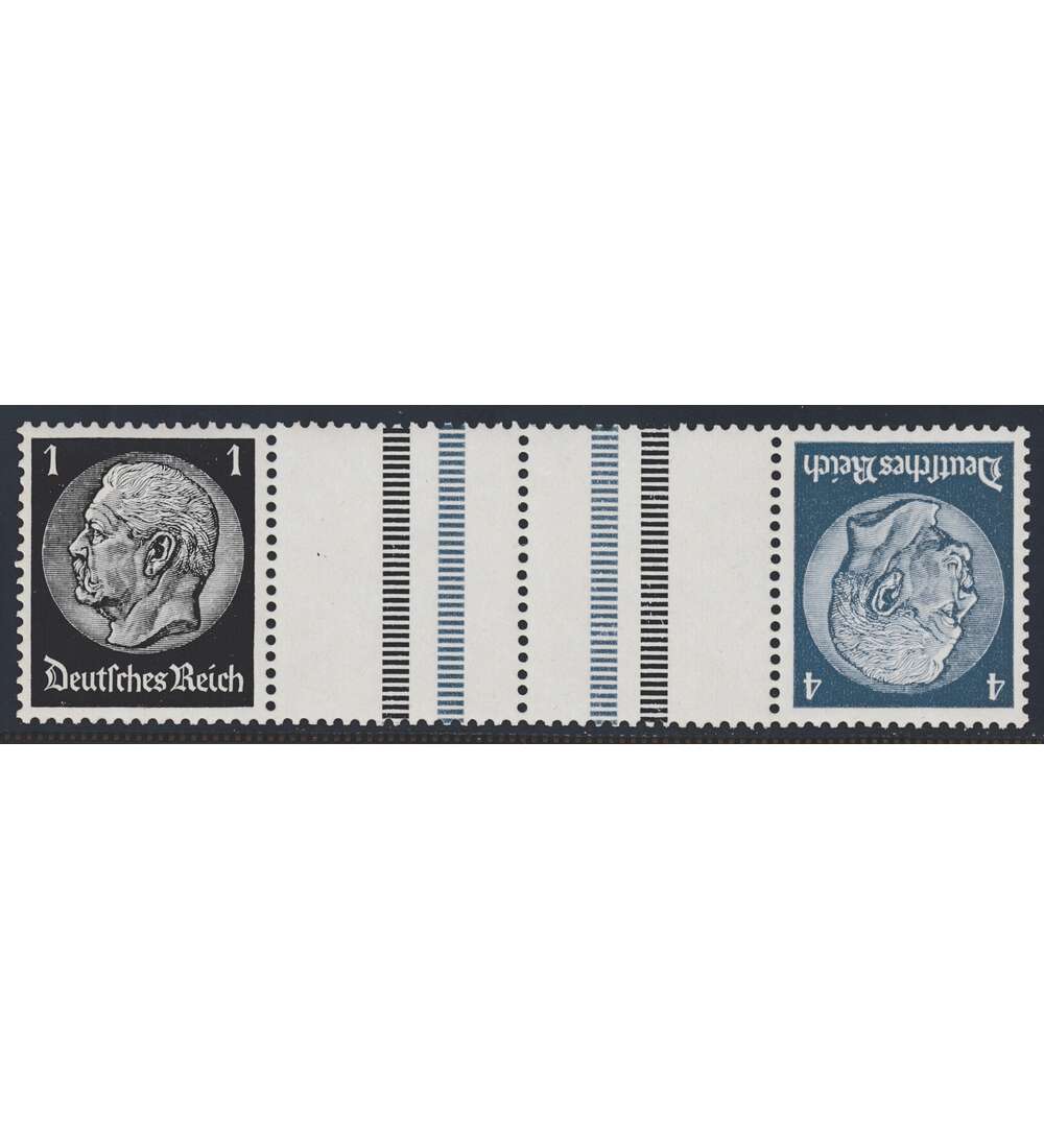Deutsches Reich Zusammendruck KZ30 postfrisch Hindenburg 1939 (4+Z+Z+1)
