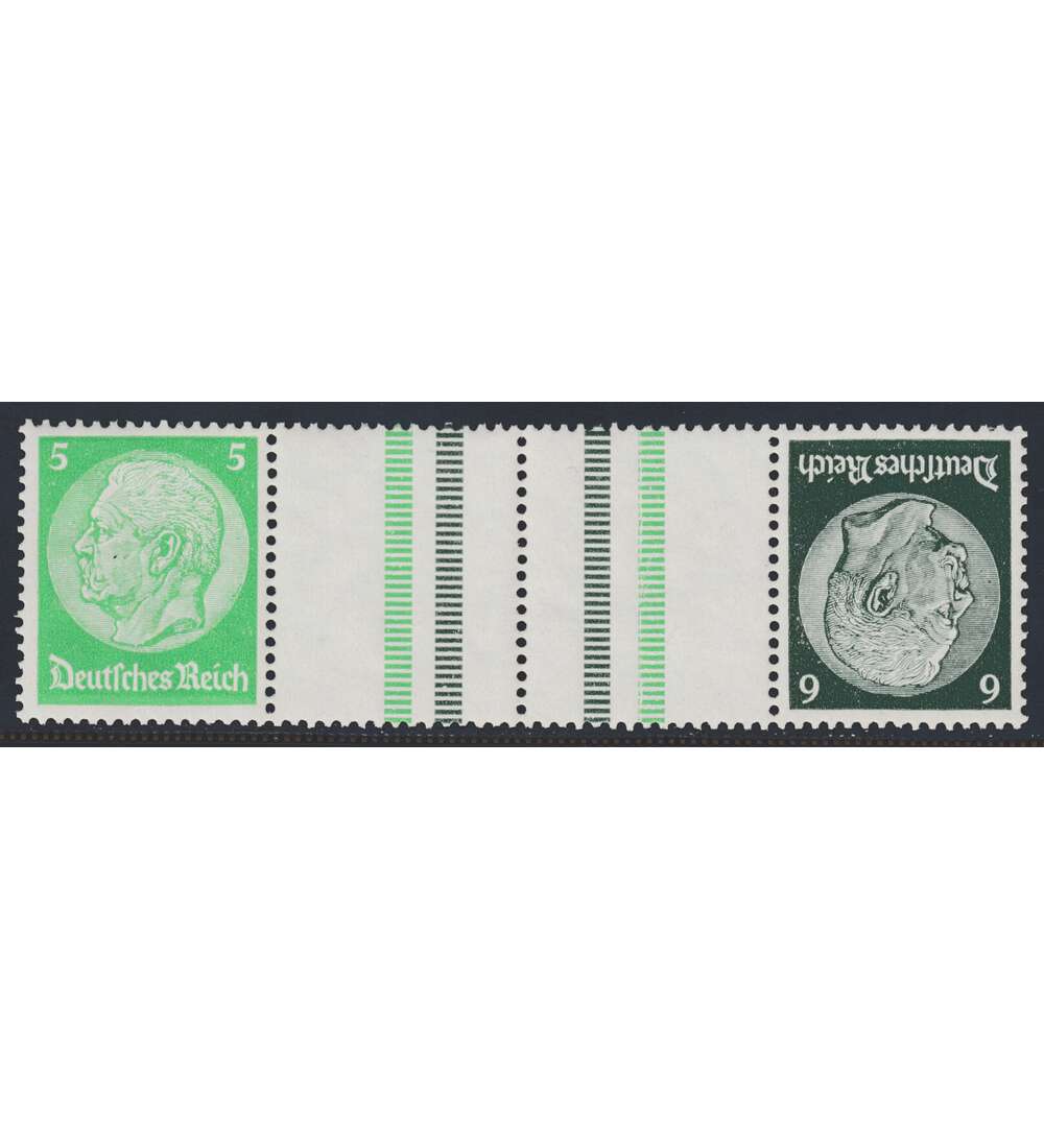 Deutsches Reich Zusammendruck KZ32 postfrisch Hindenburg 1939 (5+Z+Z+6)