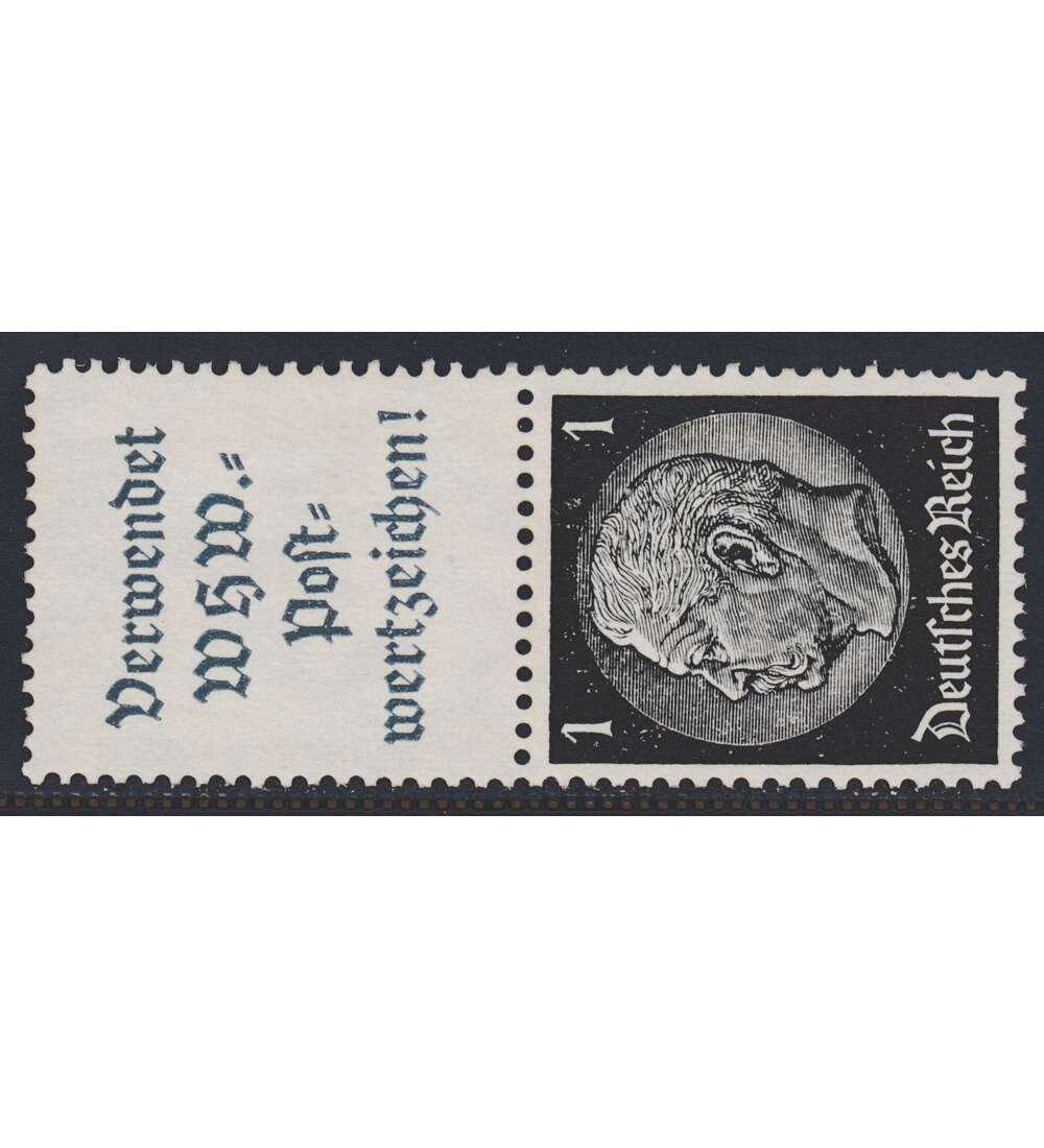 Deutsches Reich Zusammendruck S167 postfrisch Hindenburg 1939 (A12+1)