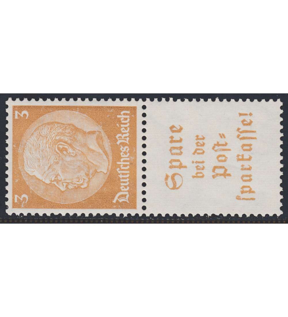 Deutsches Reich Zusammendruck S177 postfrisch ** Hindenburg 1939 (3+A13.1)