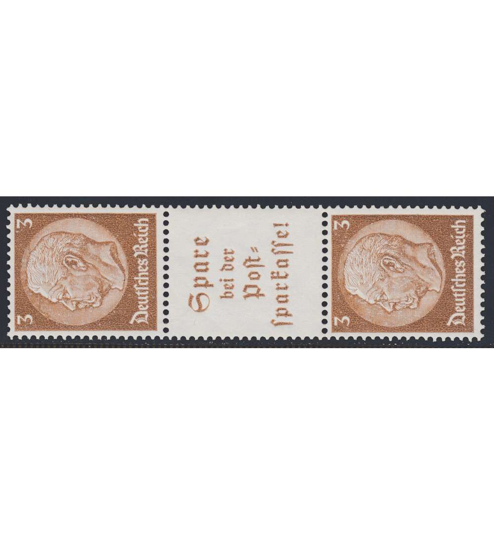 Deutsches Reich Zusammendruck S178 postfrisch ** Hindenburg 1939 (3+A13.1+3)