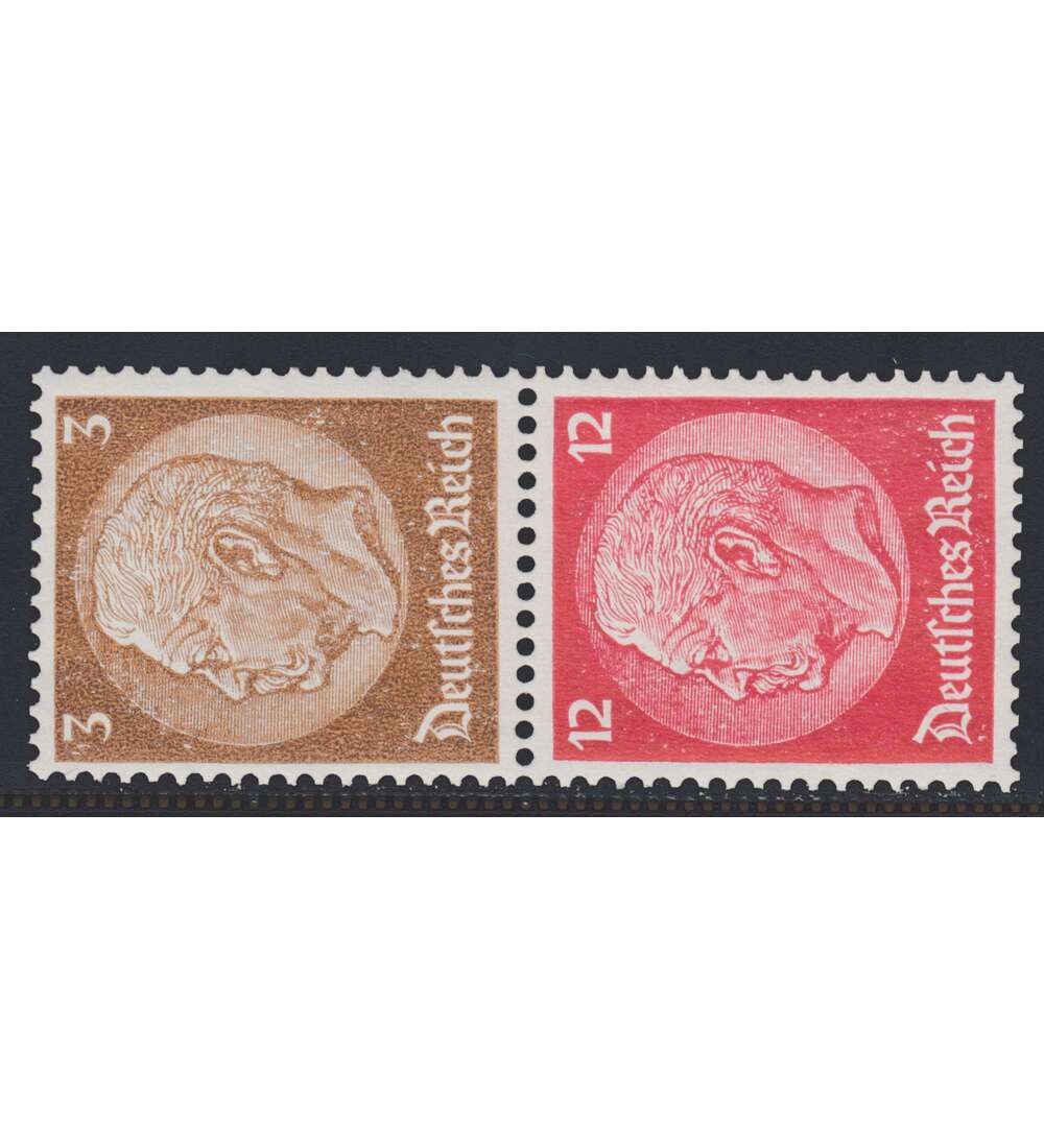 Deutsches Reich Zusammendruck S181 postfrisch ** Hindenburg 1939 (3+12)