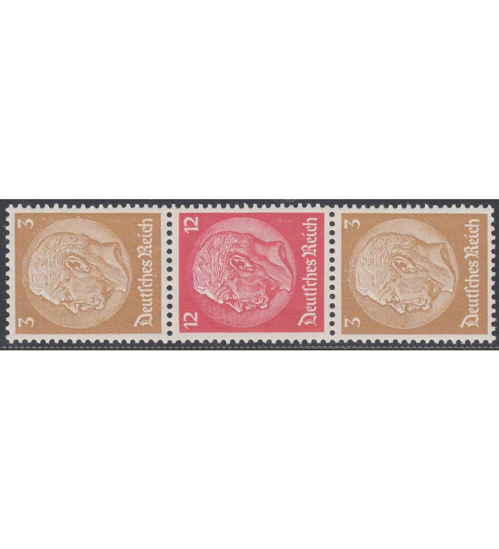Deutsches Reich Zusammendruck S182 postfrisch ** Hindenburg 1939 (3+12+3)