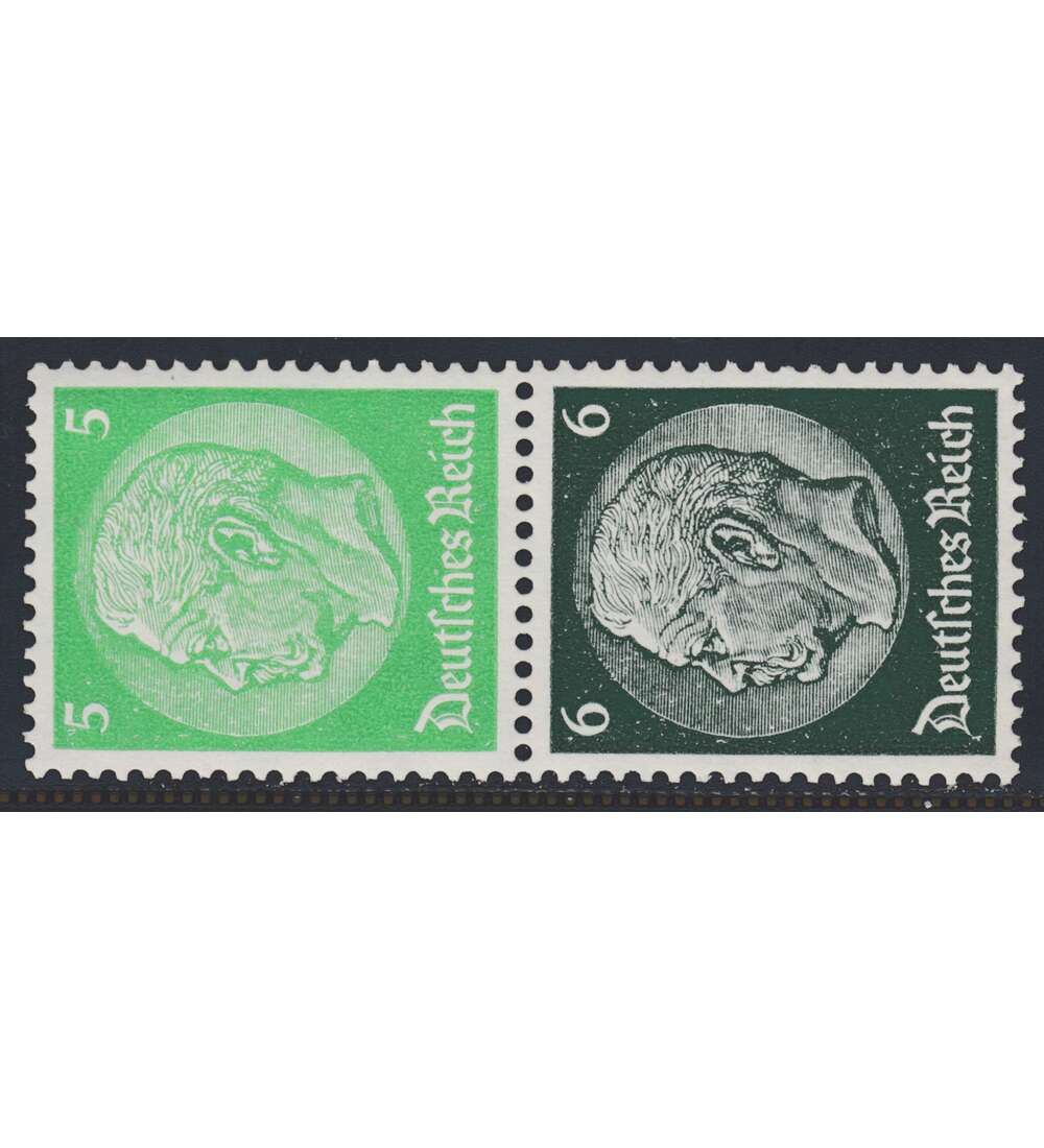 Deutsches Reich Zusammendruck S187 postfrisch ** Hindenburg 1939 (5+6)