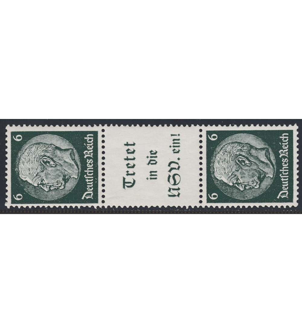 Deutsches Reich Zusammendruck S194 postfrisch ** Hindenburg 1939 (6+A15.1+6)