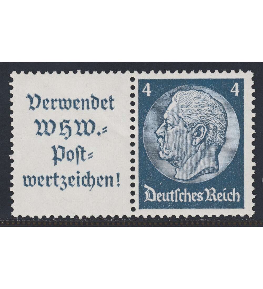 Deutsches Reich Zusammendruck W78 postfrisch ** Hindenburg 1939 (A12+4)