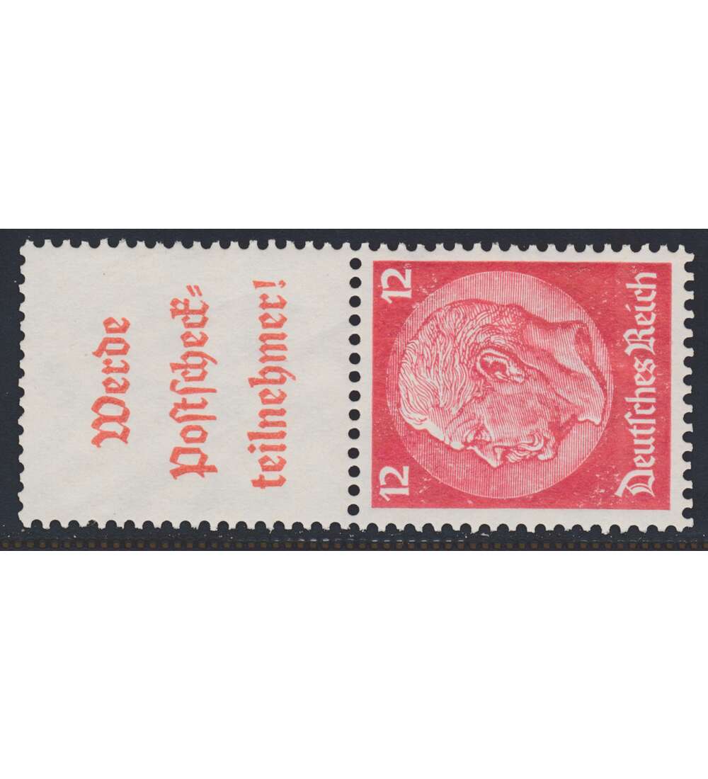 Deutsches Reich Zusammendruck S203 postfrisch ** Hindenburg 1940 (A16.2+12)