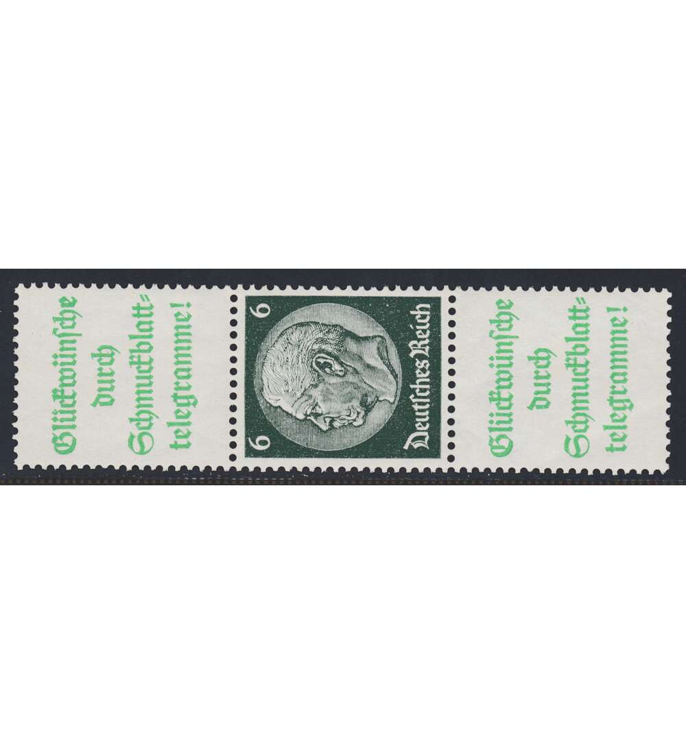 Deutsches Reich Zusammendruck S208.1 postfrisch ** Hindenburg  (A14.2+6+A14.2)