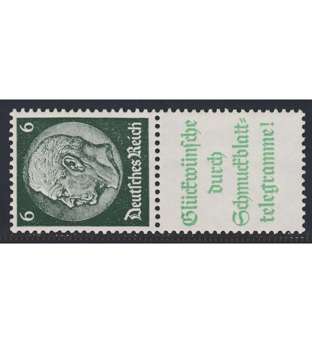 Deutsches Reich Zusammendruck S209.1 postfrisch ** Hindenburg 1940 (6+A14.2)