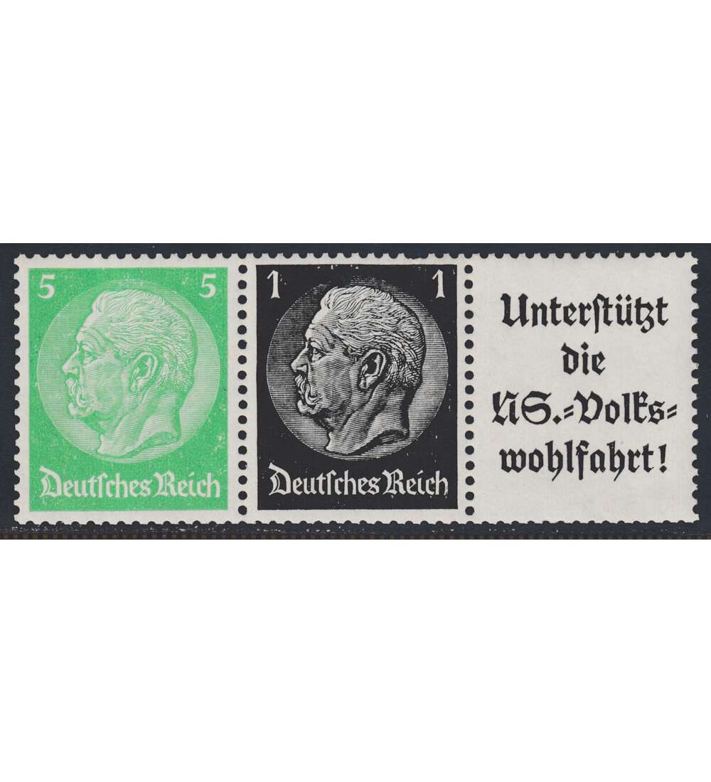 Deutsches Reich Zusammendruck W90 postfrisch ** Hindenburg EHG2 (5+1+A8.3)
