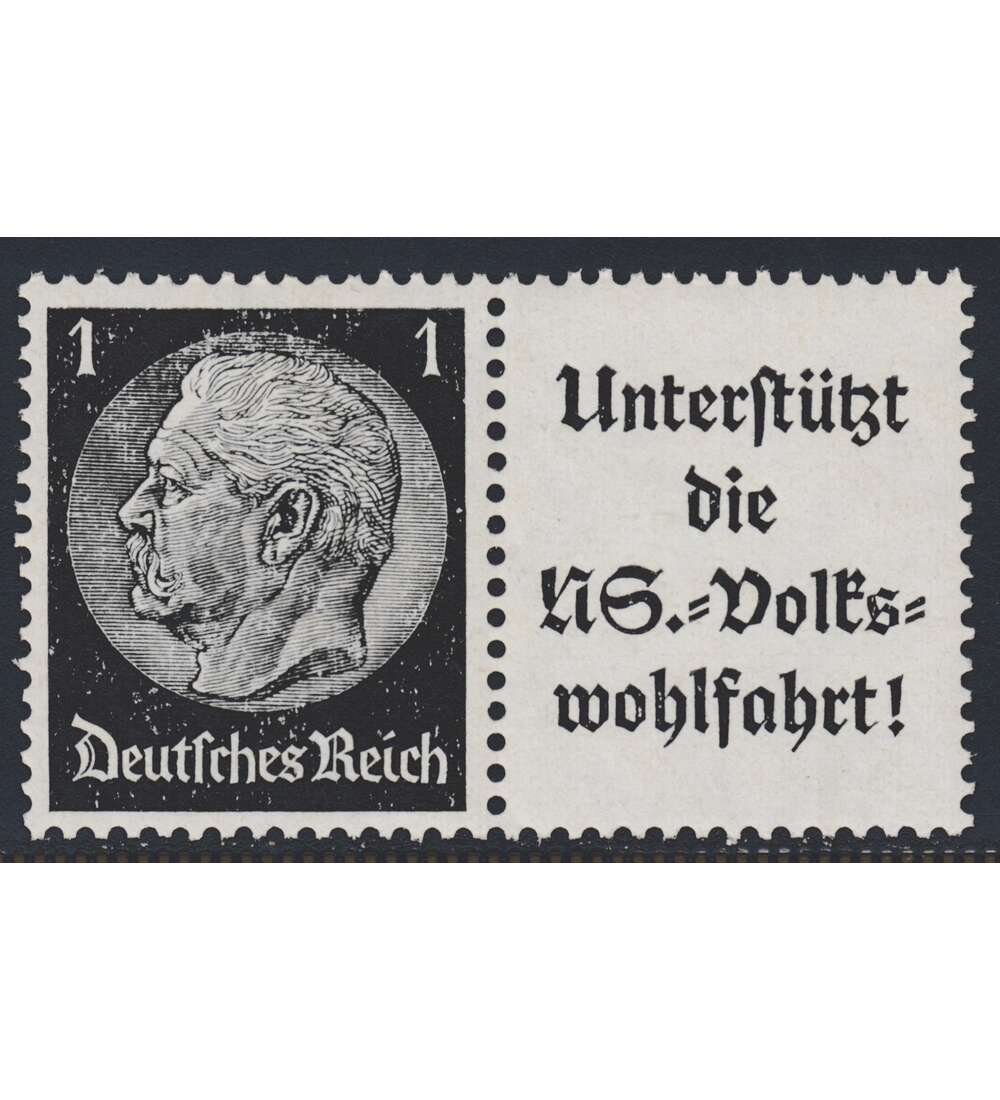 Deutsches Reich Zusammendruck W91 postfrisch ** Hindenburg EHG2 (1+A8.3)