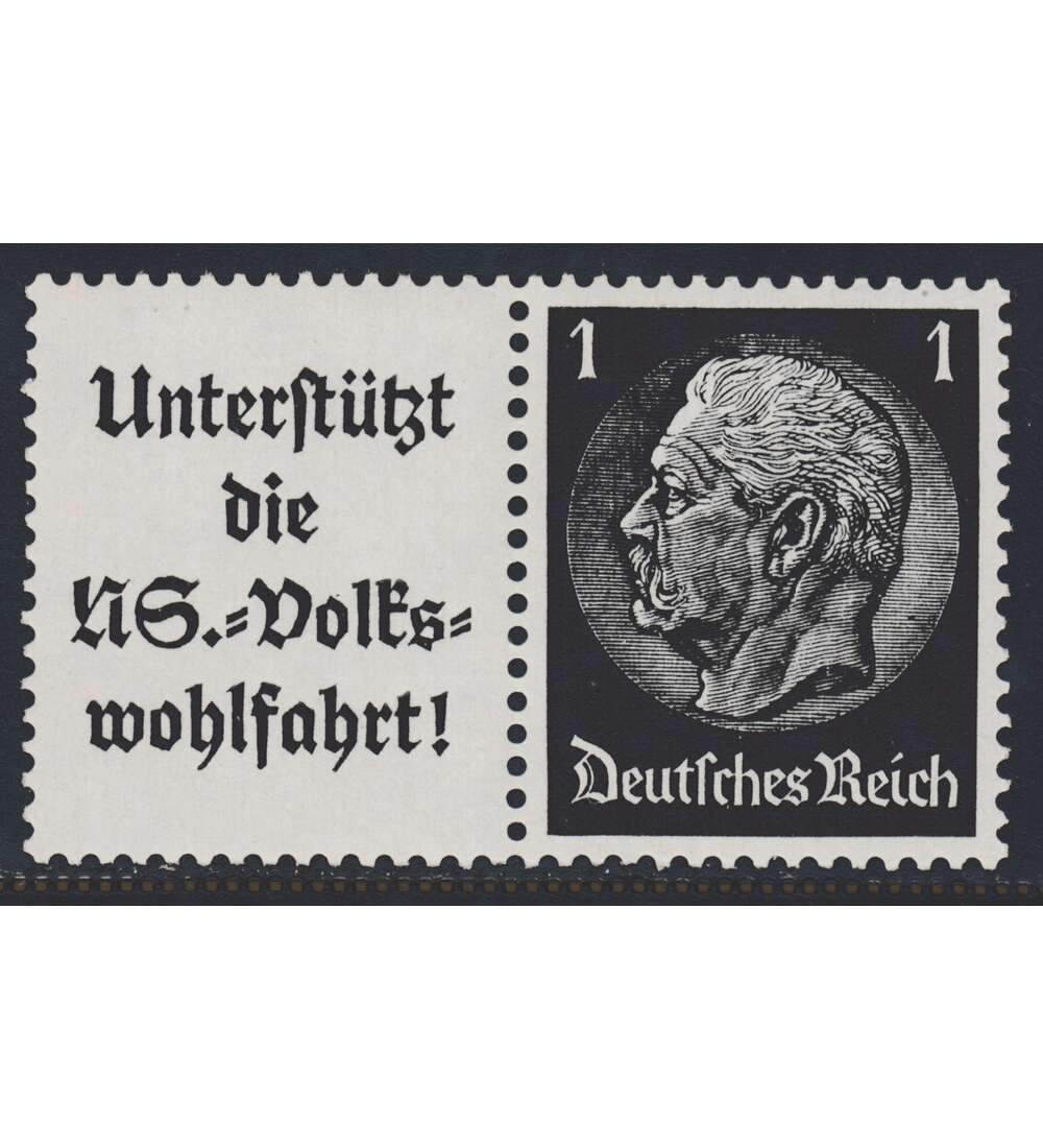 Deutsches Reich Zusammendruck W93 postfrisch ** Hindenburg EHG2 (A8.3+1)
