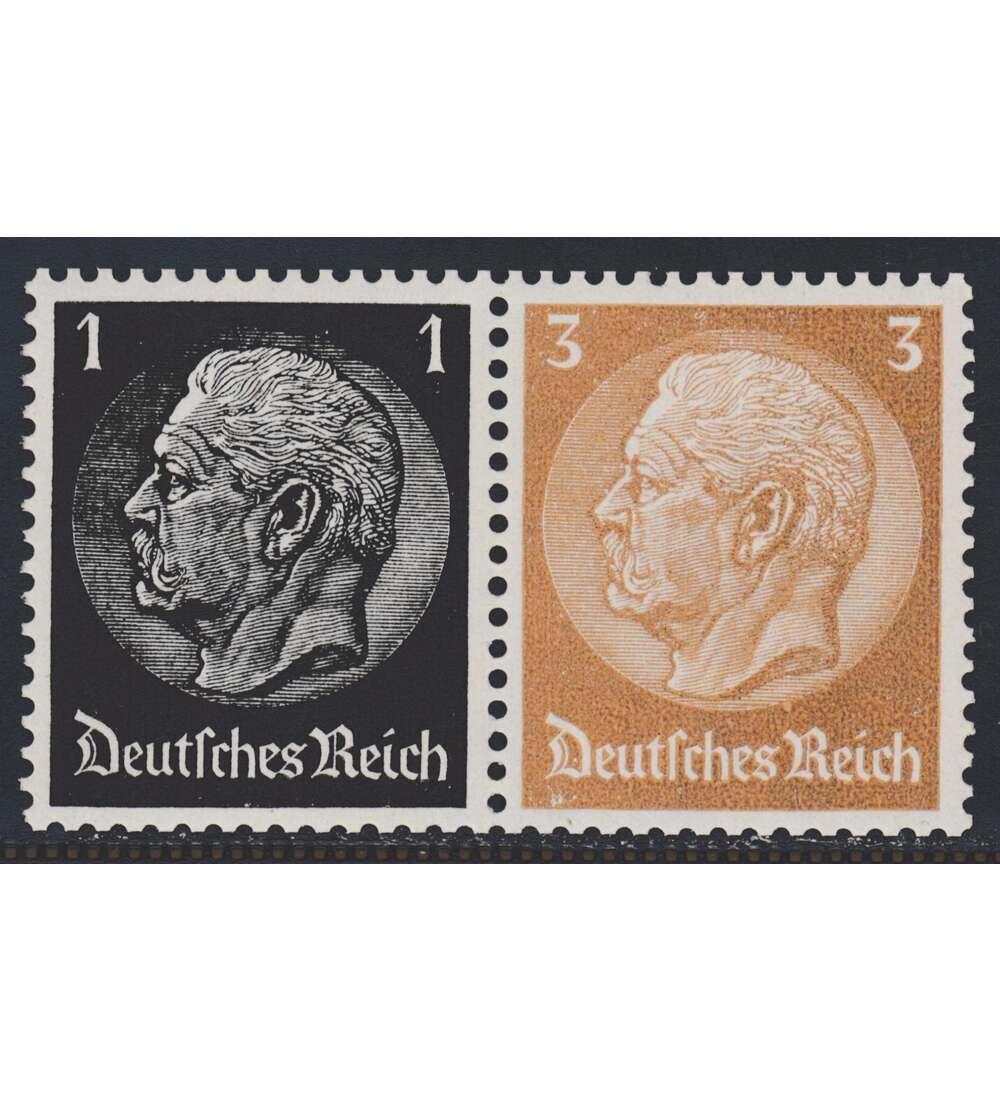 Deutsches Reich Zusammendruck W95 postfrisch ** Hindenburg EHG2 (1+3)
