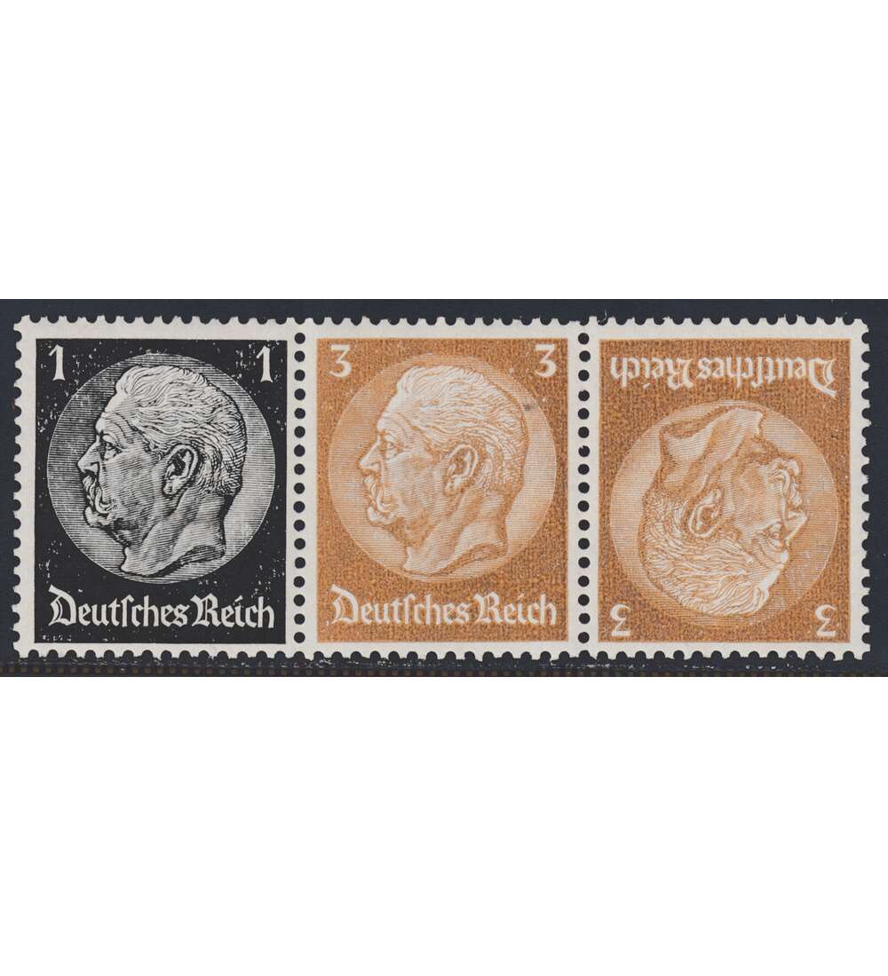 Deutsches Reich Zusammendruck WK6 postfrisch ** Hindenburg EHG2 (1+3+3)