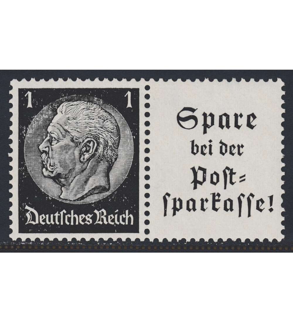 Deutsches Reich Zusammendruck W97 postfrisch ** Hindenburg EHG3 (1+A13.2)
