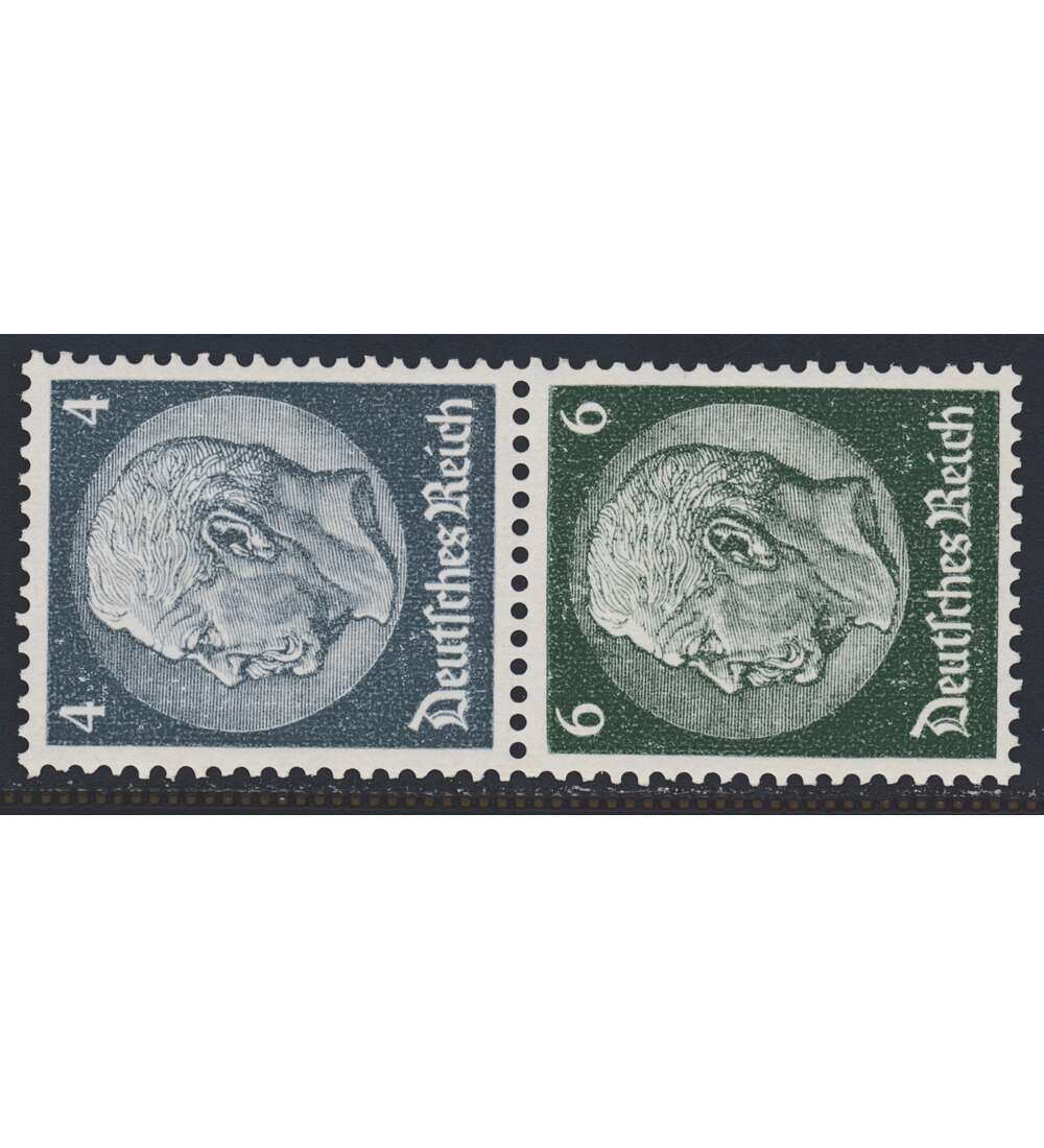 Deutsches Reich Zusammendruck S215 postfrisch ** Hindenburg aus Rollen (4+6)
