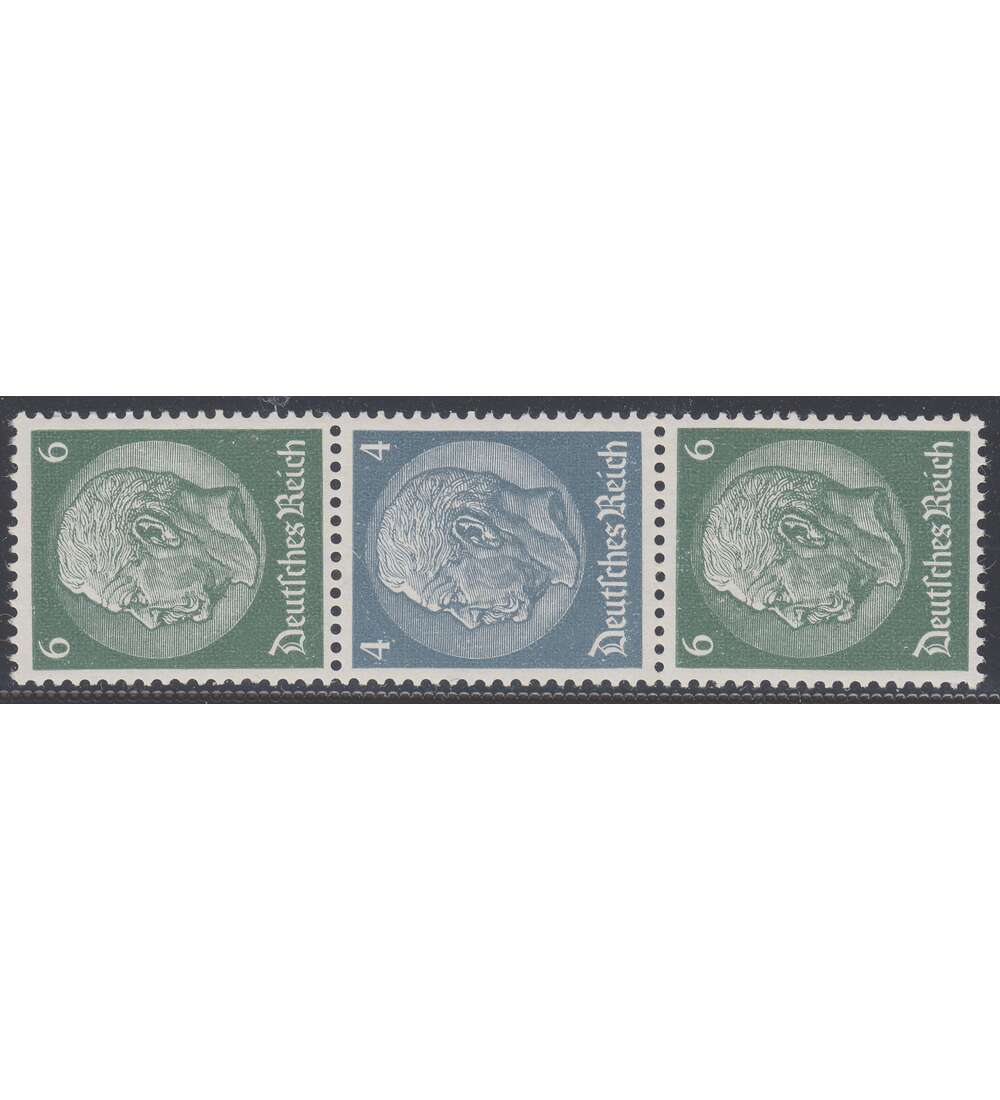 Deutsches Reich Zusammendruck S218 postfrisch ** Hindenburg aus Rollen (6+4+6)