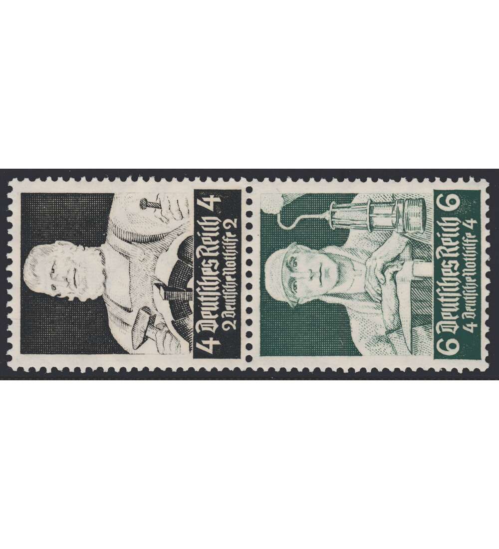 Deutsches Reich Zusammendruck S219 postfrisch ** Nothilfe 1934 St�nde (4+6)