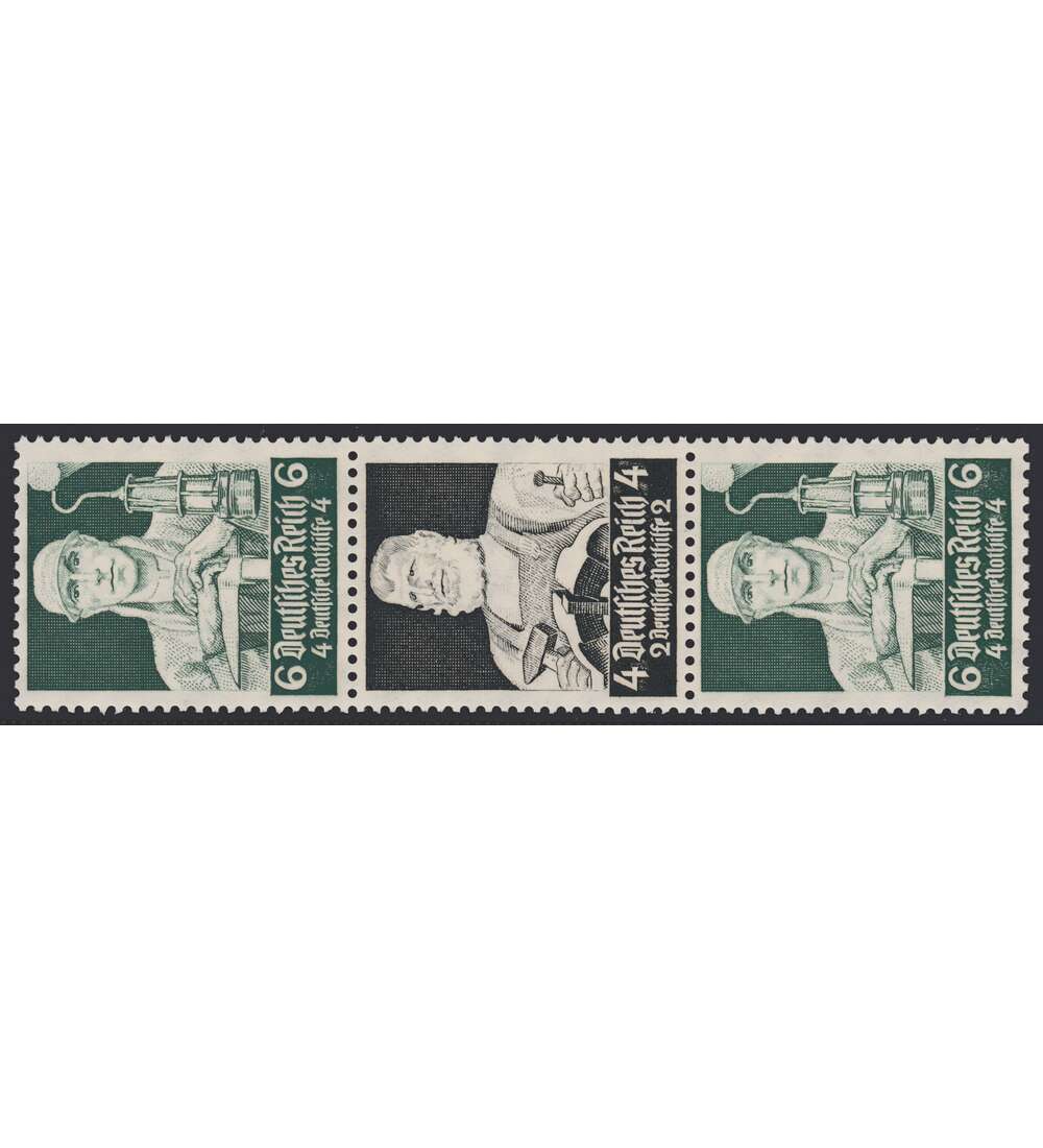 Deutsches Reich Zusammendruck S222 postfrisch ** Nothilfe 1934 St�nde (6+4+6)