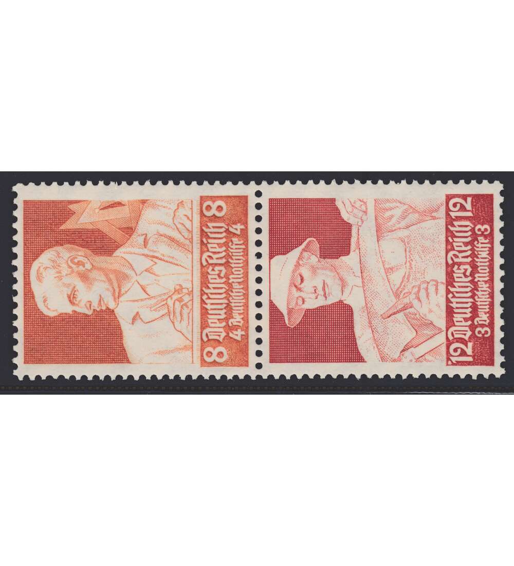 Deutsches Reich Zusammendruck S227 postfrisch ** Nothilfe 1934 Stnde (8+12)