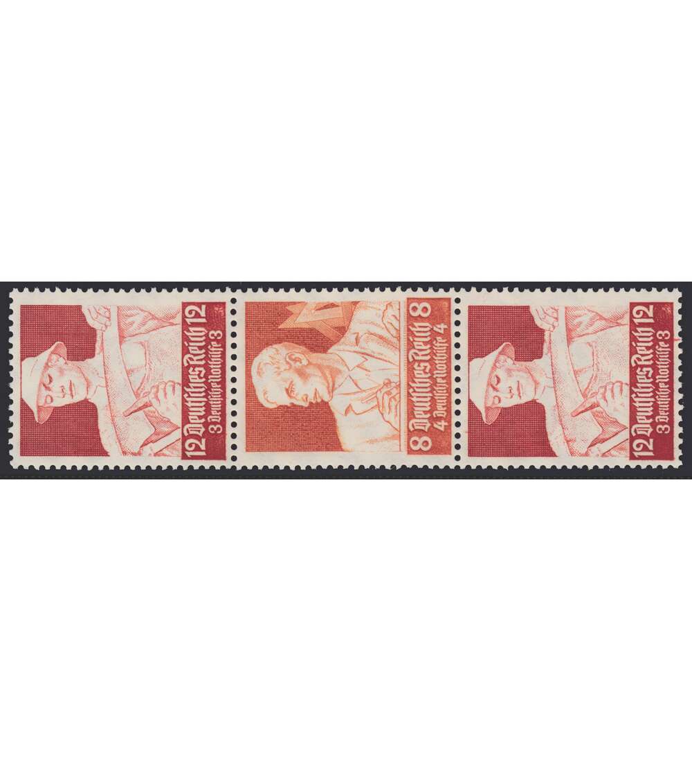 Deutsches Reich Zusammendruck S230 postfrisch ** Nothilfe 1934 Stnde (12+8+12)