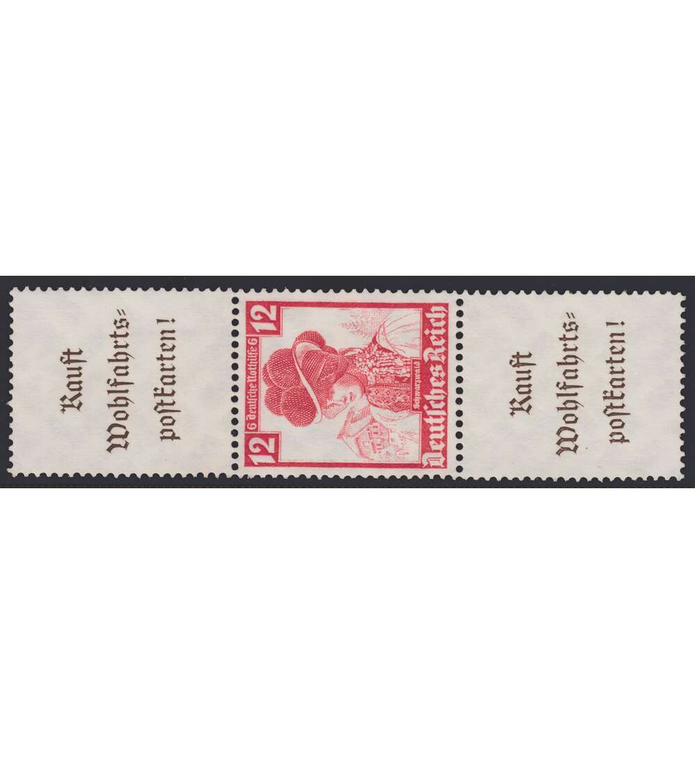 Deutsches Reich Zusammendruck S240 postfrisch ** Nothilfe Trachten (A7+12+A7)