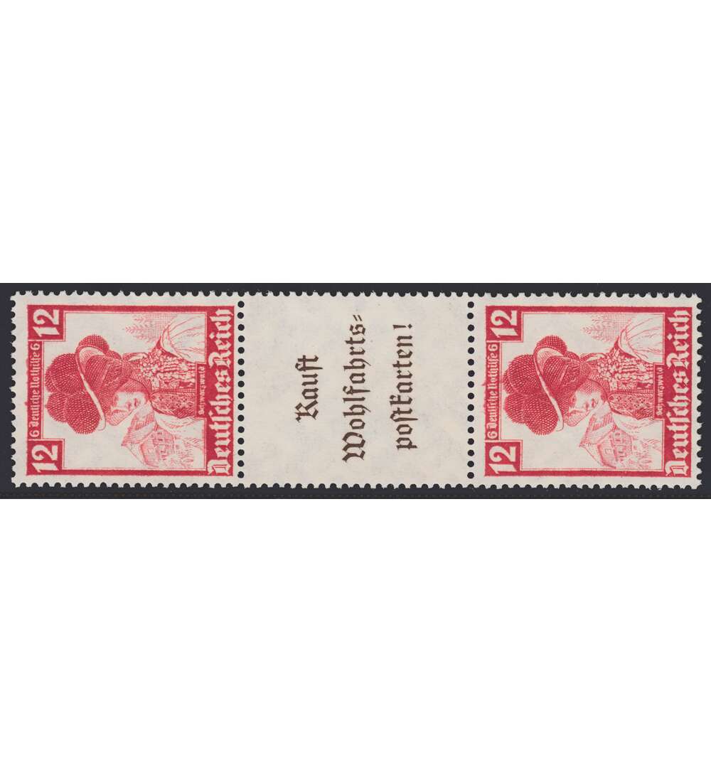 Deutsches Reich Zusammendruck S242 postfrisch ** Nothilfe Trachten (12+A7+12)