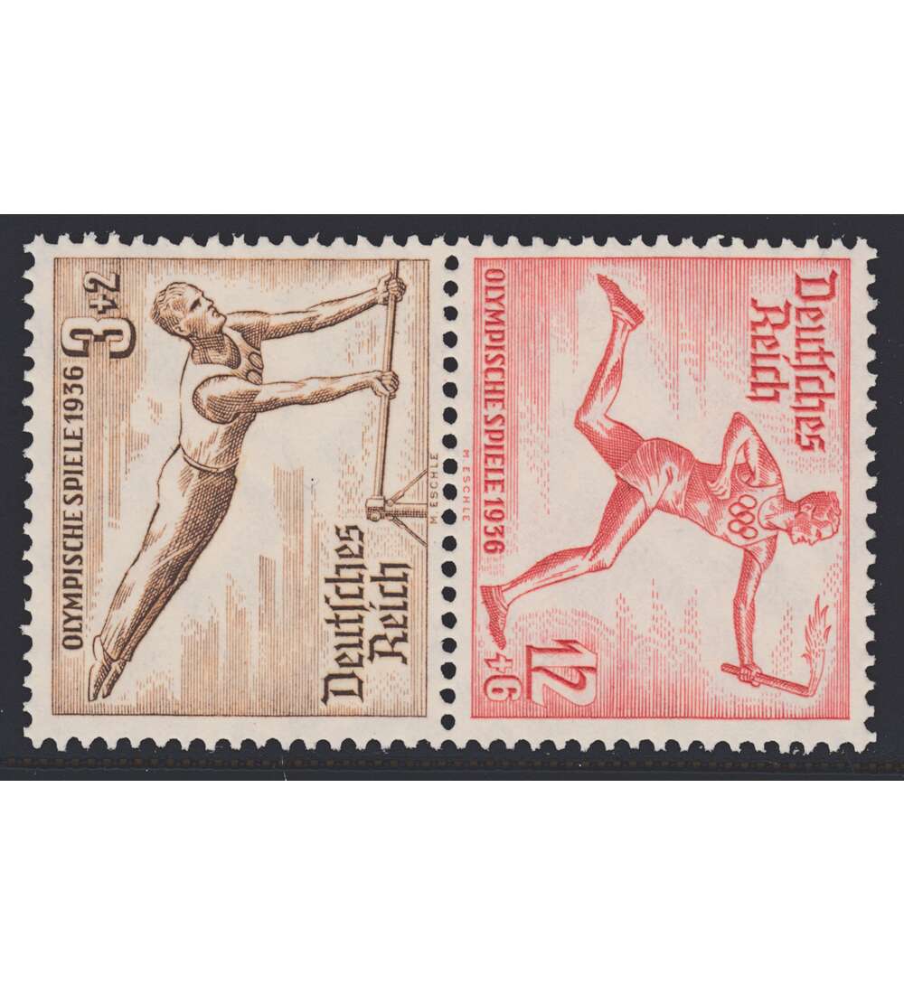 Deutsches Reich Zusammendruck SK28 postfrisch ** Olympische Spiele 1936 (3+12)