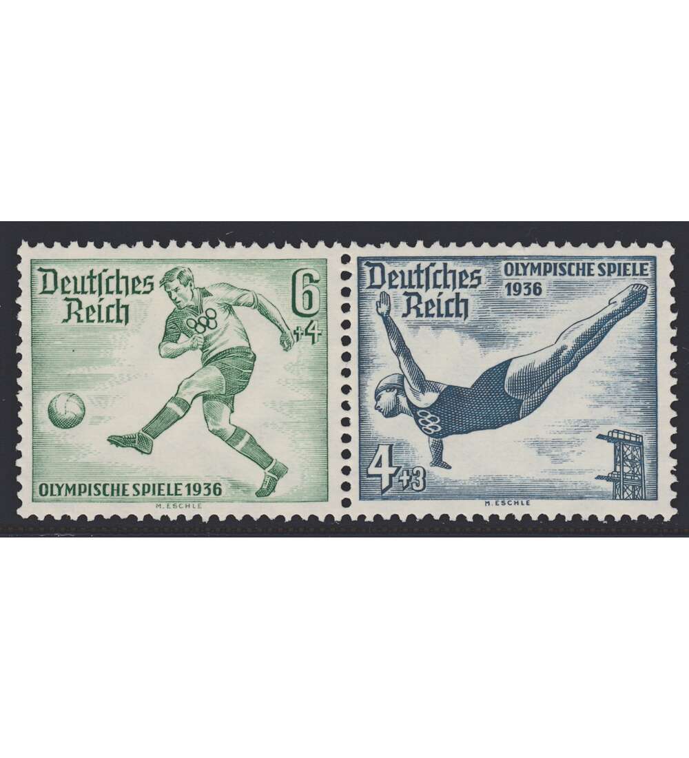 Deutsches Reich Zusammendruck W105 postfrisch ** Olympische Spiele 1936 (6+4)