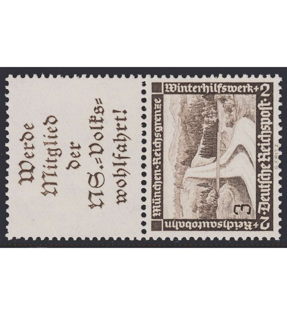 Deutsches Reich Zusammendruck S243 postfrisch ** Winterhilfe 1936 (A11.1+3)
